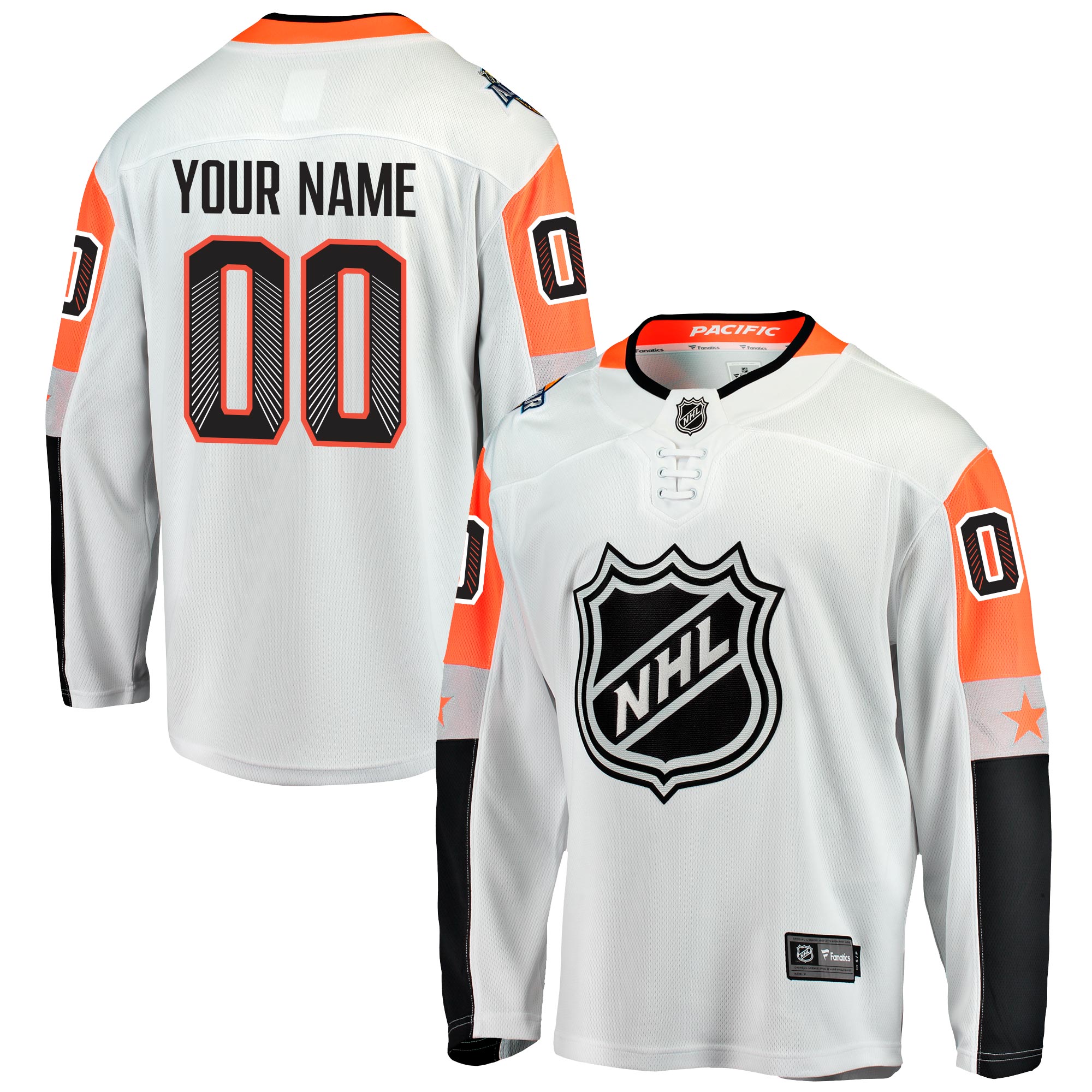 Mens NHL Pacific Division All Star Fanatics Branded Breakaway Jersey Customised